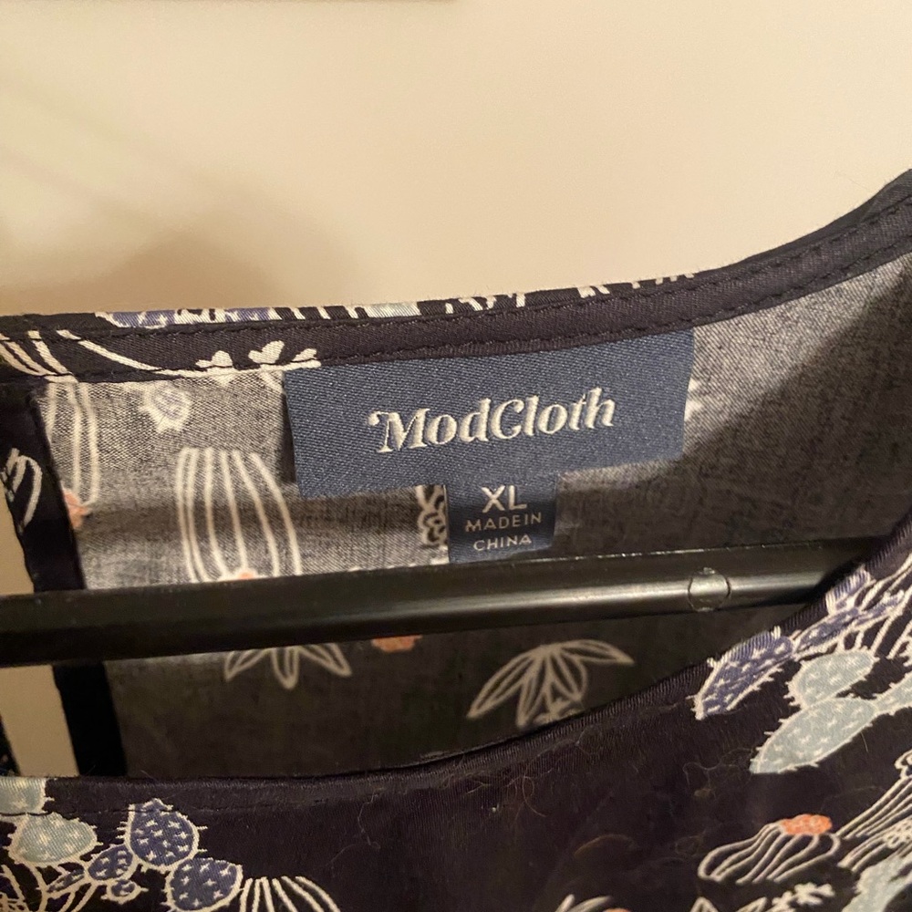 ModCloth Navy Floral Dress